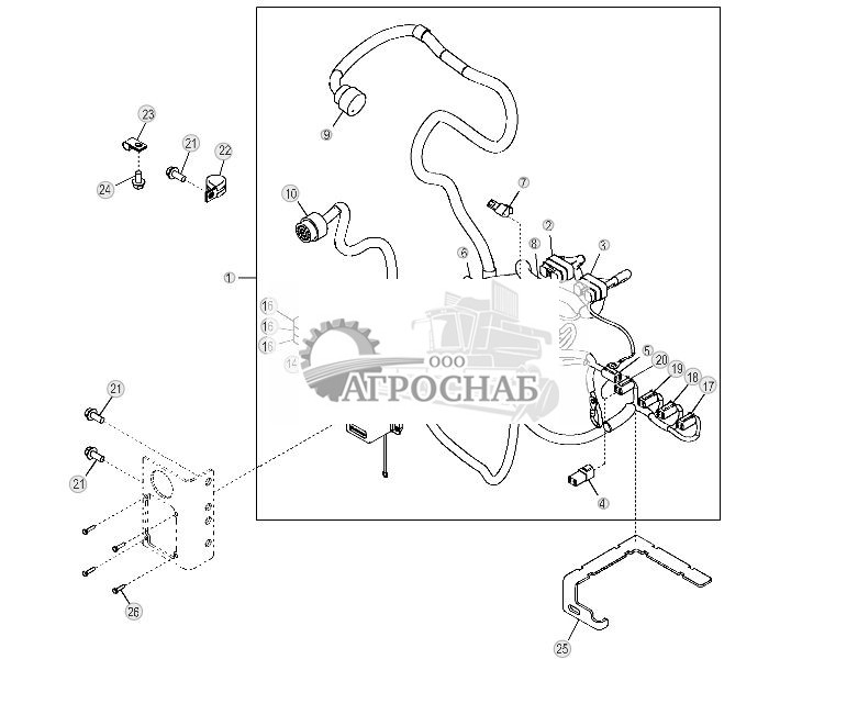 Machine Wiring Harness, Integrated Grade Control (IGC) - ST10621 304.jpg